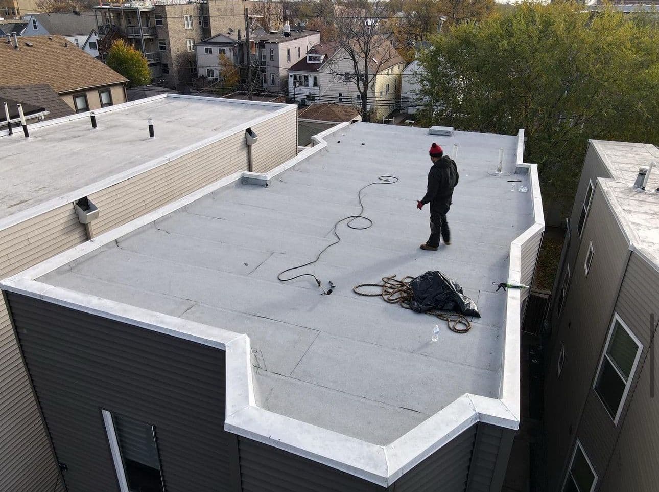 Modified Roof Installation in Chicago